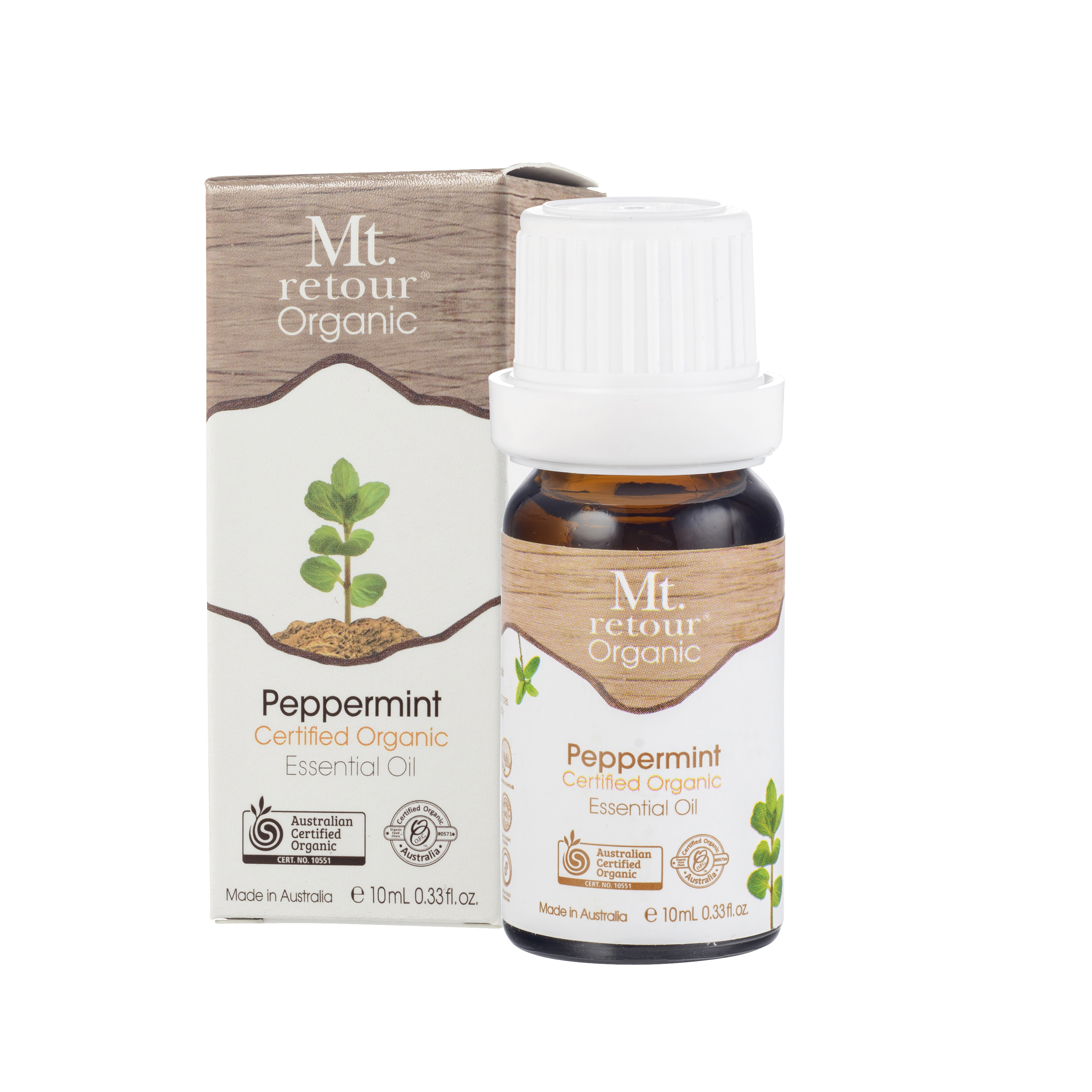 Peppermint Certified Organic Essential Oil (MR03) 10mL