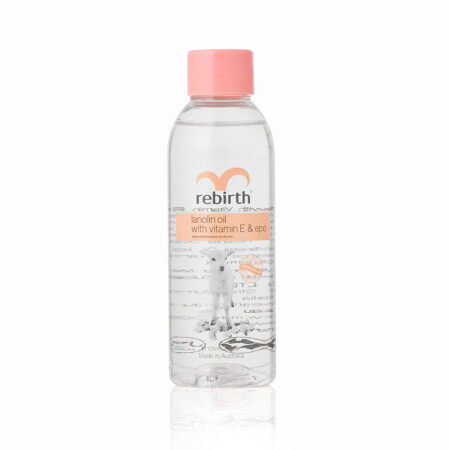 Rebirth Lanolin Oil with Vitamin E & EPO (RB13) 125mL - Image 2