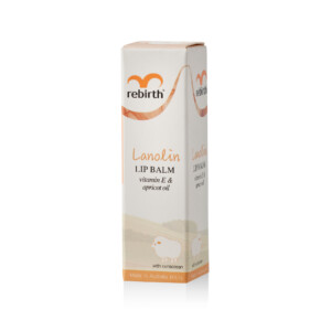 Rebirth Lanolin Lip Balm with Vitamin E & Apricot Oil (RB14) 3.7g (with sunscreen) - Image 3