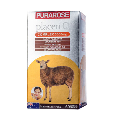 Placen Q Placenta Capsule Complex 3000mg  Red Capsule (PH02) 60c - Image 3