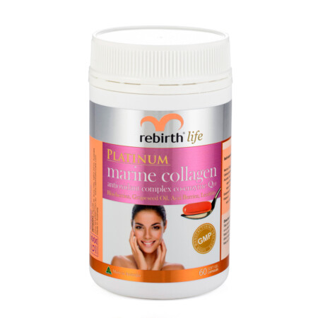 Rebirth Life Marine Collagen antioxidant complex co-enzyme Q10 60 Capsules (RL06) - Image 3