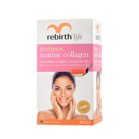 Rebirth Life Marine Collagen antioxidant complex co-enzyme Q10 60 Capsules (RL06) - Image 2