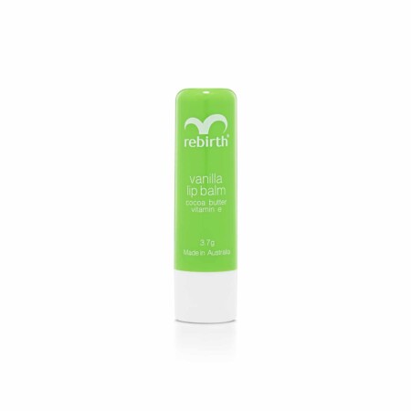 Rebirth Vanilla Lip Balm with Cocoa Butter & Vitamin E (RB15) - Image 3