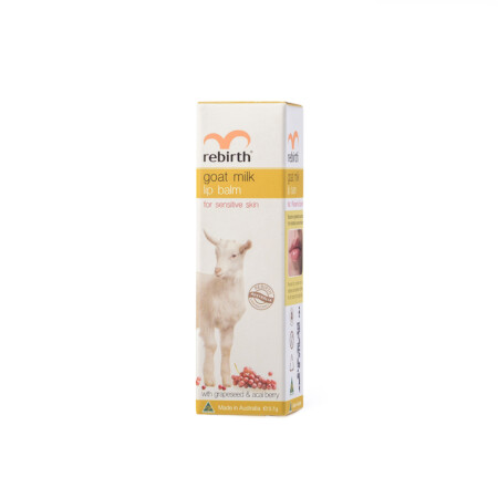 Rebirth Goat Milk Lip Balm with Grape Seed & Acai Berry 3.7g (RB16) - Image 2