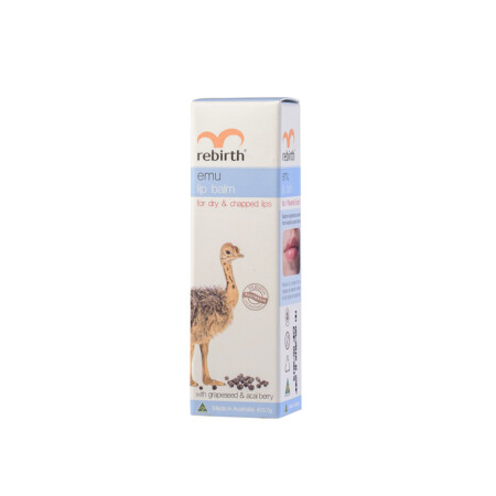 Rebirth Emu Lip Balm with Grape Seed & Acai Berry 3.7g (RB17) - Image 2