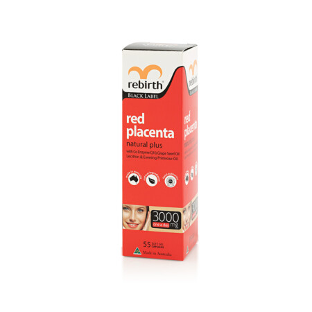 Rebirth Black Label Red Placenta Natural Plus 3000mg 55Capsules (RK02) - Image 3