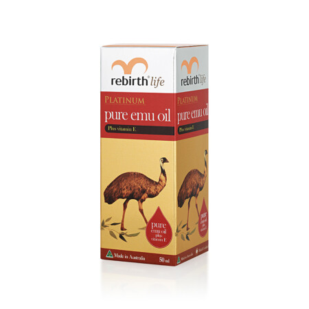Rebirth Platinum Pure Emu Oil plus Vitamin E (RL30) 50mL - Image 3