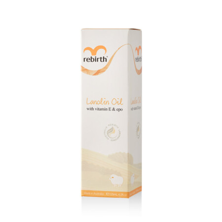 Rebirth Lanolin Oil with Vitamin E & EPO (RB13) 125mL - Image 3